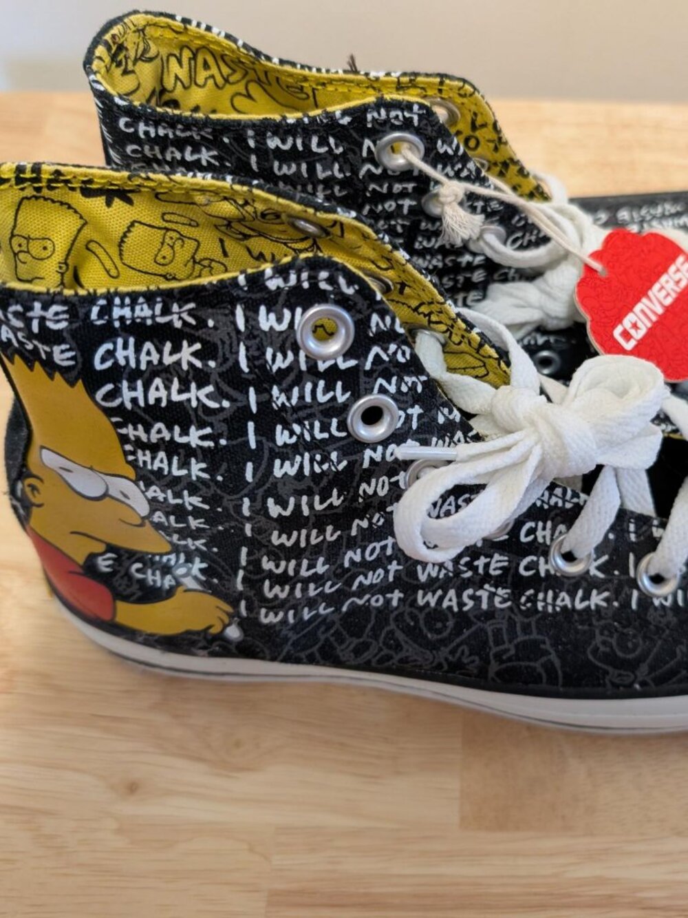 Simpsons Converse - Bart Chalkboard